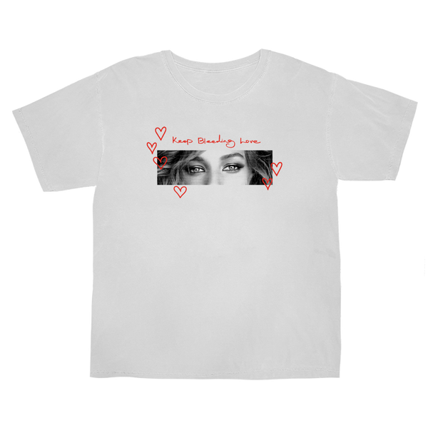 LL BLEEDING LOVE TEE - WHITE