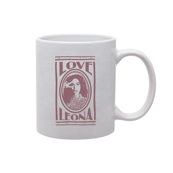 LOVE LEONA WHITE MUG